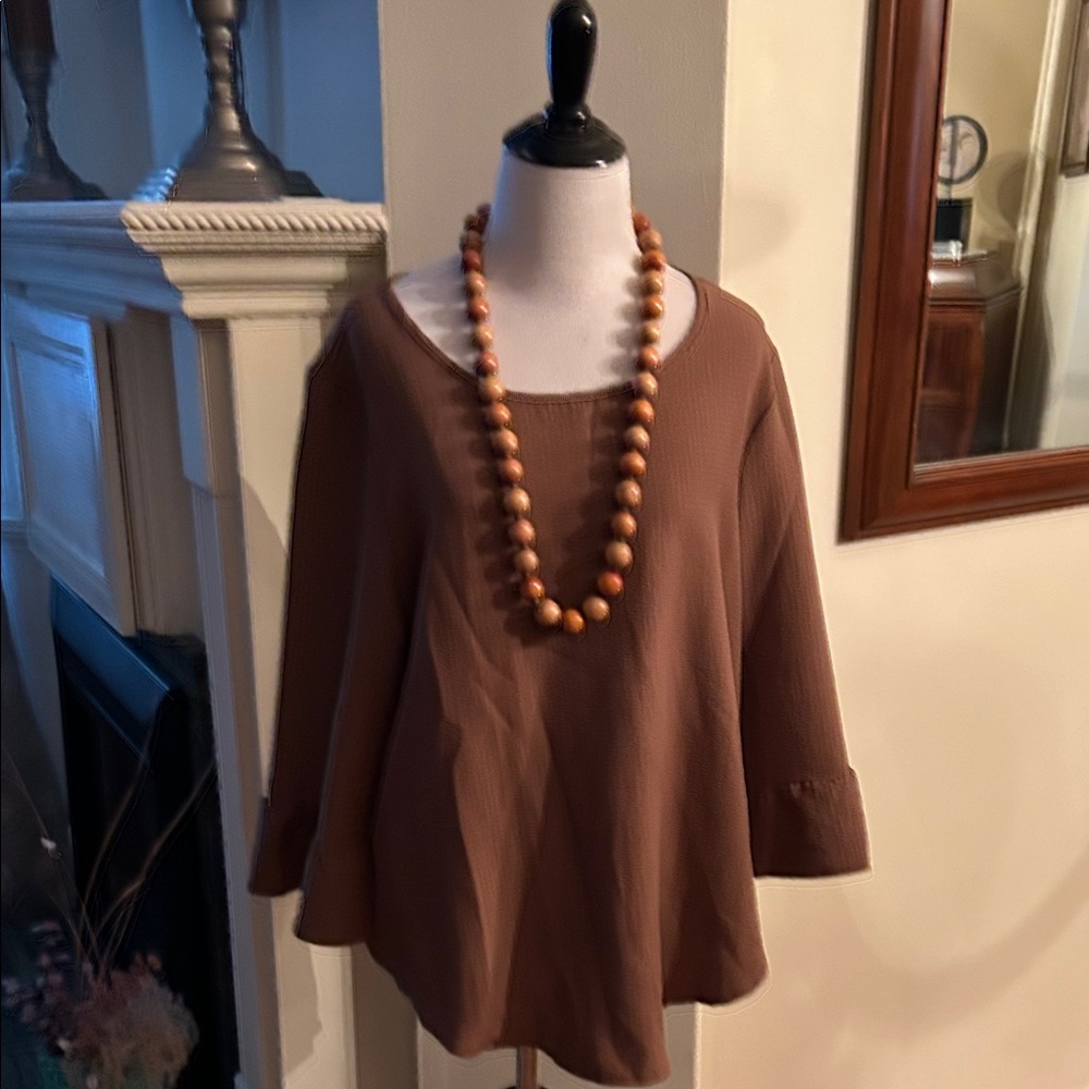 Chic Brown Women's Blouse